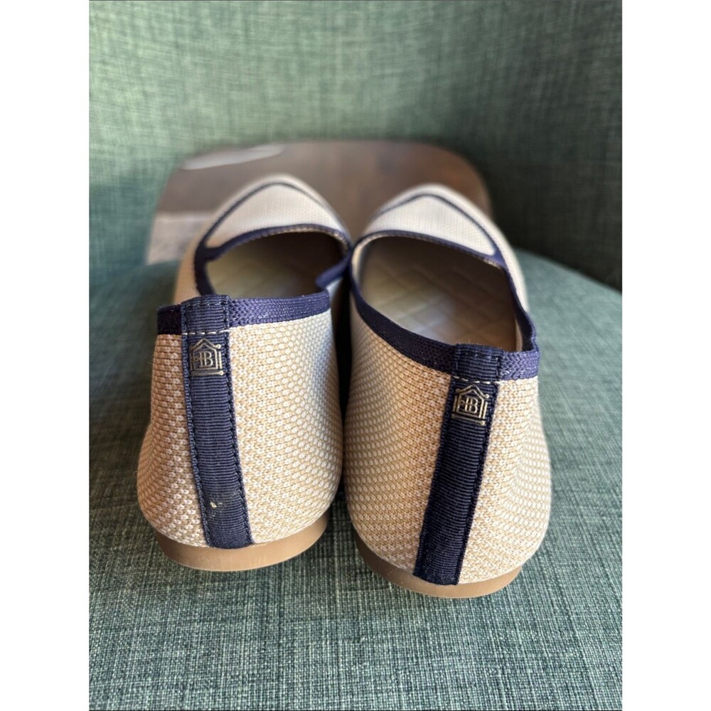 Birdies the blackbird flats loafers eggshell navy  Ballet Flats women 9.5 EUC - Picture 8 of 11